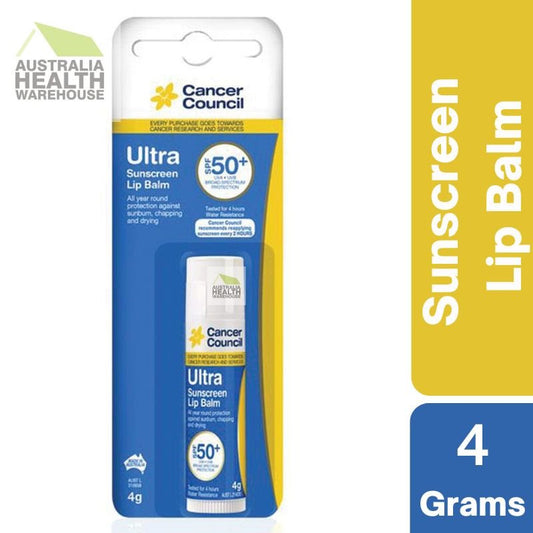 [Expiry: 07/2026] Cancer Council Ultra Sunscreen SPF 50+ Lip Balm 4g