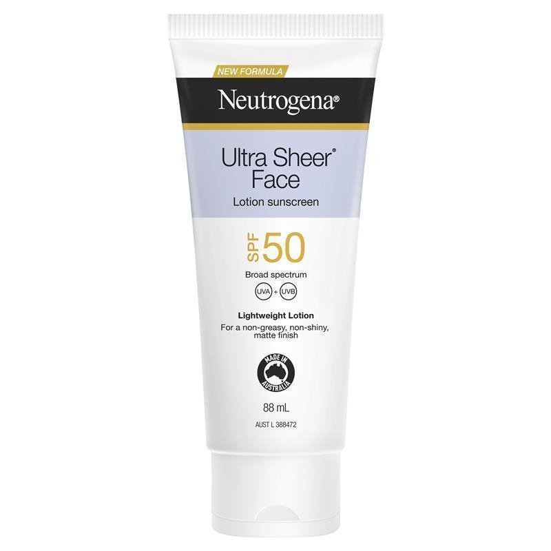 [Expiry: 12/2025] Neutrogena Ultra Sheer Face Lotion Sunscreen SPF 50 88mL