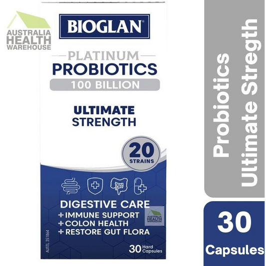 [CLEARANCE Expiry: 04/2025] Bioglan Platinum Probiotics 100 Billion 30 Capsules