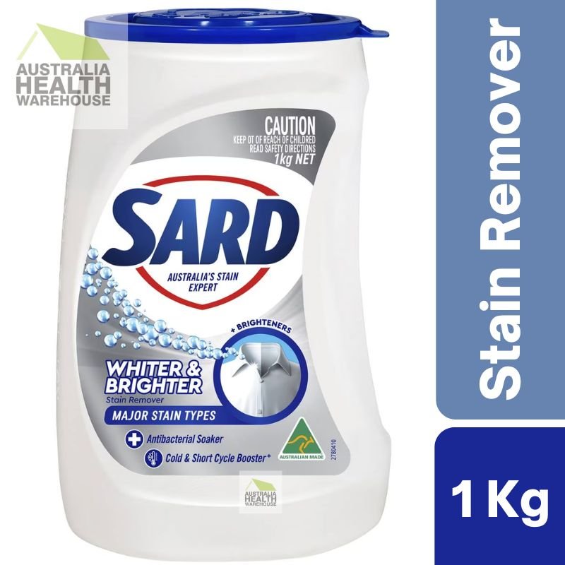 [Expiry: 10/2026] Sard Whiter & Brighter Stain Remover Antibacterial Powder Soaker 1kg