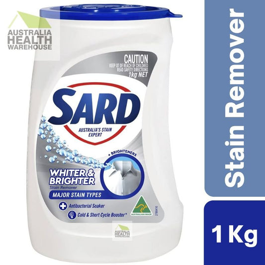 [Expiry: 10/2026] Sard Whiter & Brighter Stain Remover Antibacterial Powder Soaker 1kg