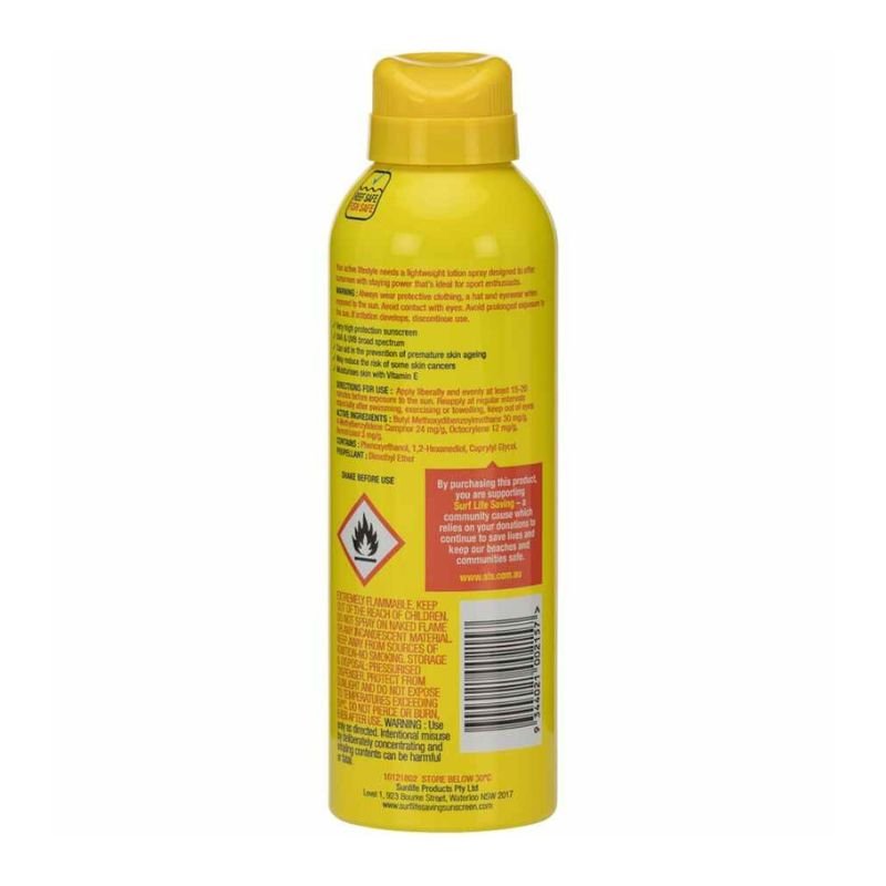 [CLEARANCE Expiry: 01/2025] Surf Life Saving SPF50+ Sunscreen Sport Spray 175g