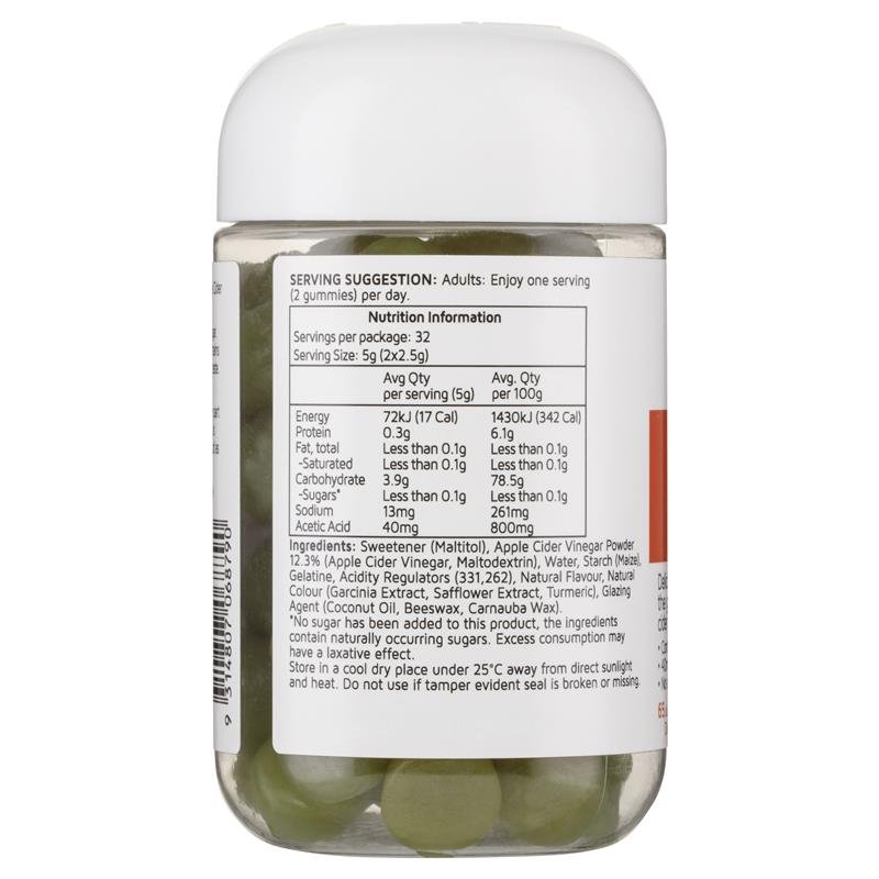 [CLEARANCE Expiry: 10/2024] Nature's Way Apple Cider Vinegar 65 Gummies