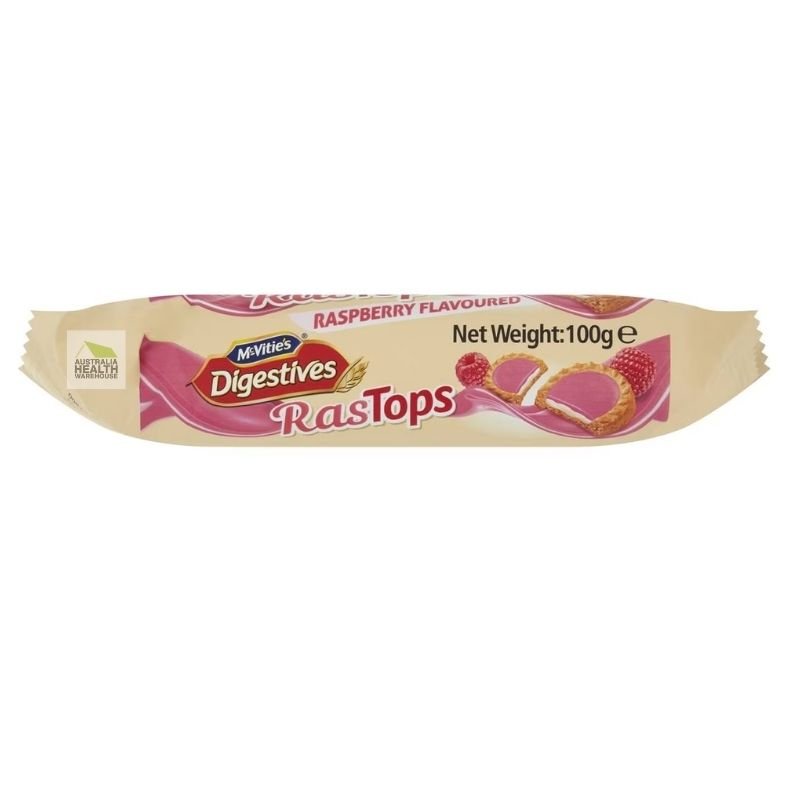 [Expiry: 16/05/2025] Mcvitie's Digestives RasTops Raspberry Flavoured 100g