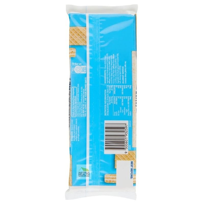 [CLEARANCE Expiry: 03/07/2024] Coles Vanilla Cream Wafers 125g