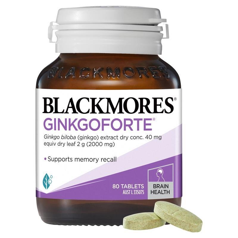 [Expiry: 11/2026] Blackmores Ginkgo Forte 2000mg 80 Tablets