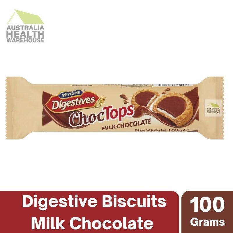 [CLEARANCE Expiry Date: 25/05/2025] McVitie's Digestives ChocTops Milk Chocolate 100g