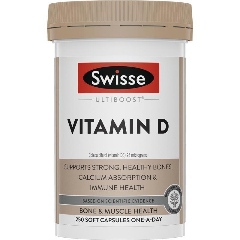 [Expiry: 07/2025] Swisse Ultiboost Vitamin D 250 Capsules