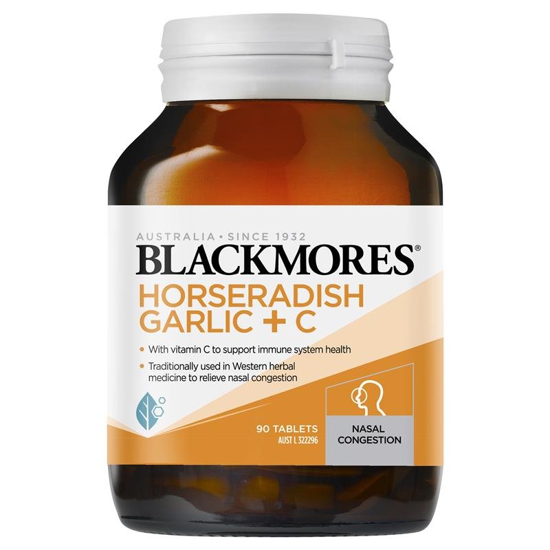 [Expiry: 08/2025] Blackmores Horseradish Garlic + C 90 Tablets