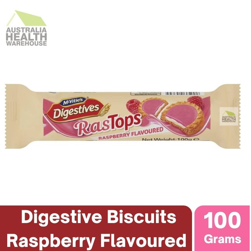 [Expiry: 16/05/2025] Mcvitie's Digestives RasTops Raspberry Flavoured 100g