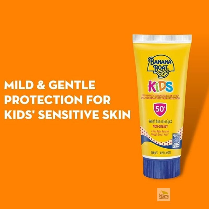 [CLEARANCE Expiry: 03/2025] Banana Boat Kids Sunscreen Lotion SPF50+ 200g