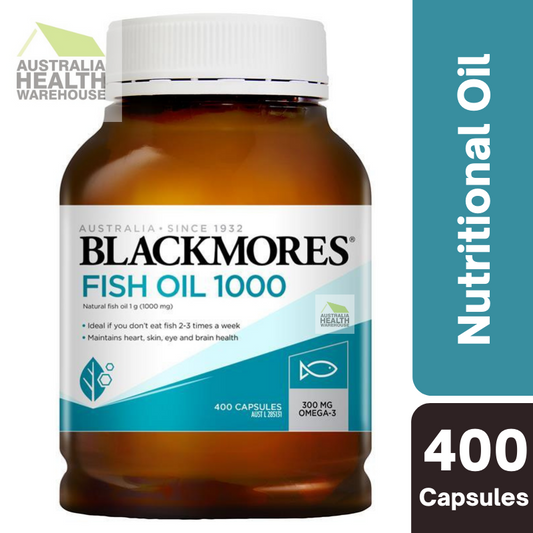 [Expiry: 16/10/2025] Blackmores Fish Oil 1000mg 400 Capsules