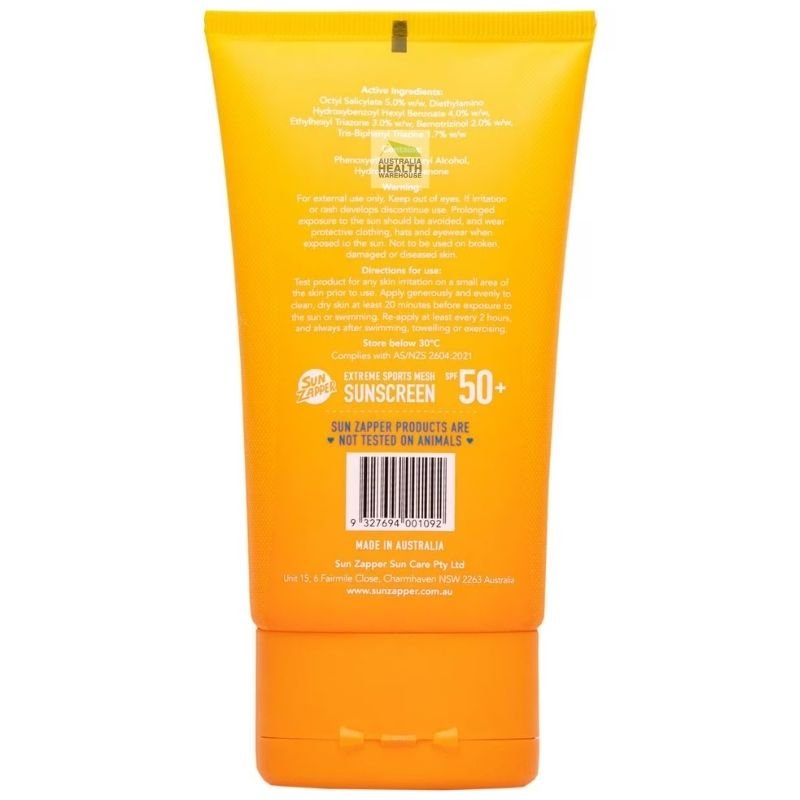 [Expiry: 06/2026] ] Sun Zapper Extreme Sports Mesh Sunscreen SPF 50+ 90mL