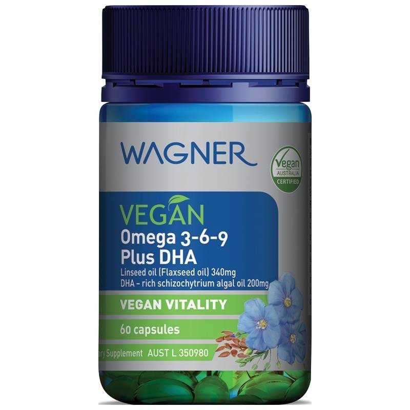 [Expiry: 05/2026] Wagner Vegan Omega 3-6-9 Plus DHA 60 Capsules