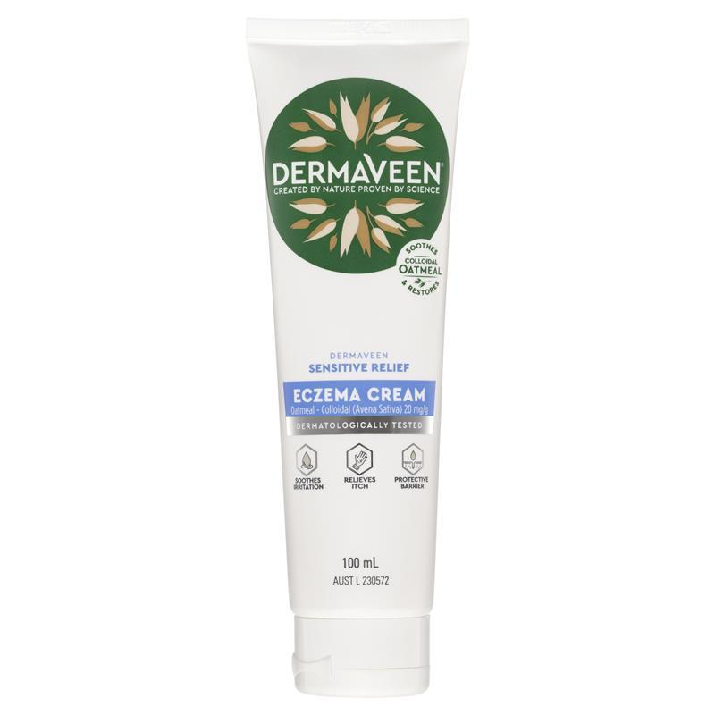 [Expiry: 04/2027] DermaVeen Sensitive Relief Eczema Cream 100mL