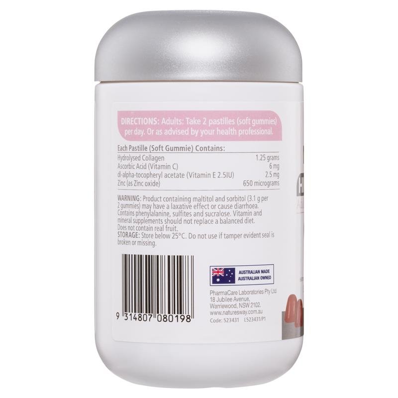 [Expiry: 12/2024] Nature's Way High Strength Adult Vita Gummies Collagen Beauty Complex 50 Pastilles