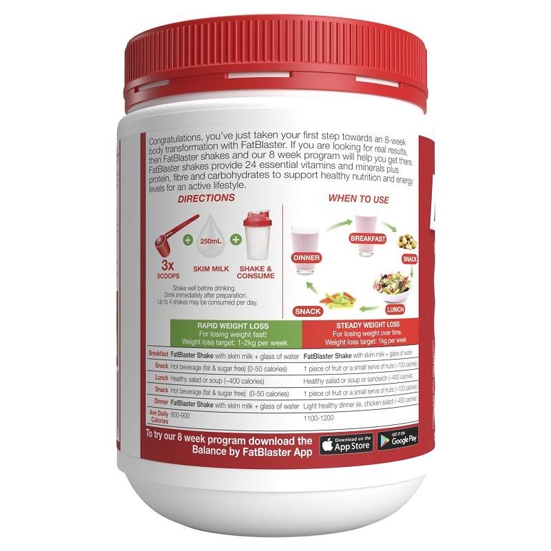 [Expiry: 10/2025] Naturopathica FatBlaster Weight Loss Raspberry Ripple Shake 430g