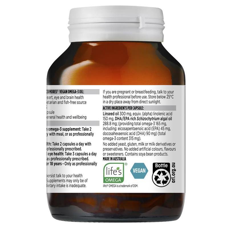 [Expiry: 12/2025] Blackmores Vegan Omega-3 Oil 120 Capsules