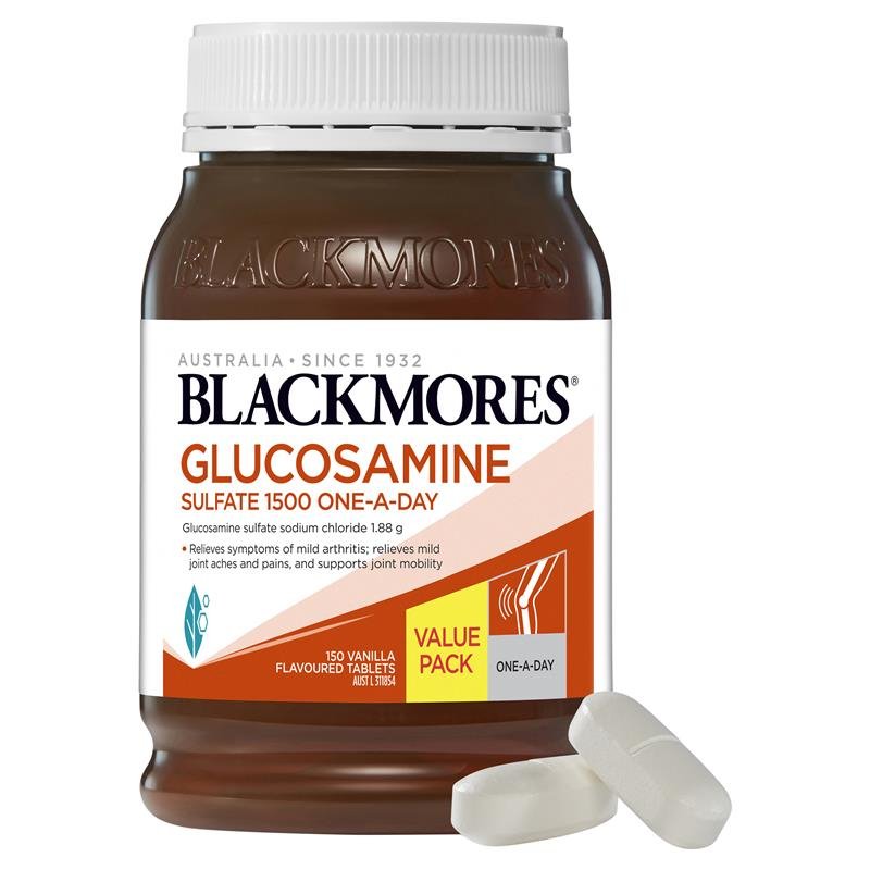 [Expiry: 07/2027] Blackmores Glucosamine Sulfate 1500 One-A-Day 180 Tablets