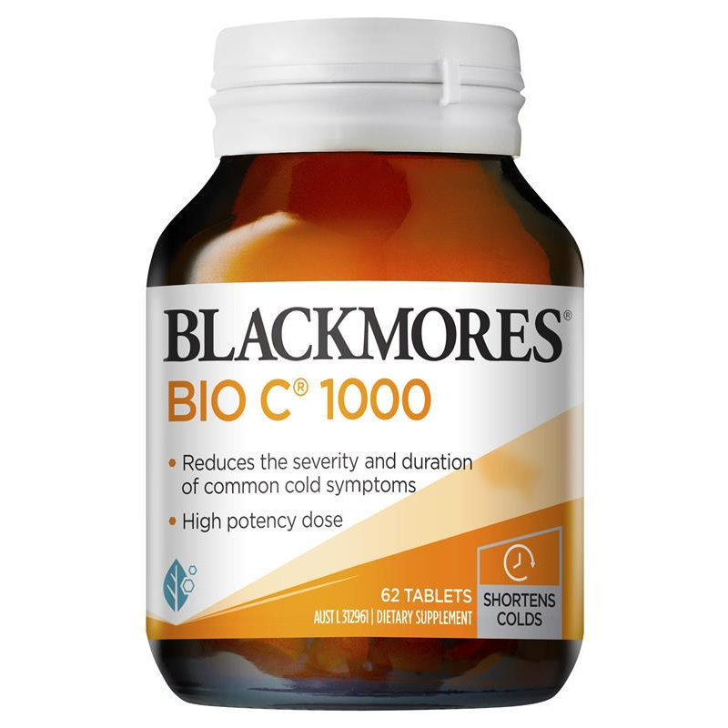 [Expiry: 02/2026] Blackmores Bio C 1000mg 62 Vitamin C Tablets