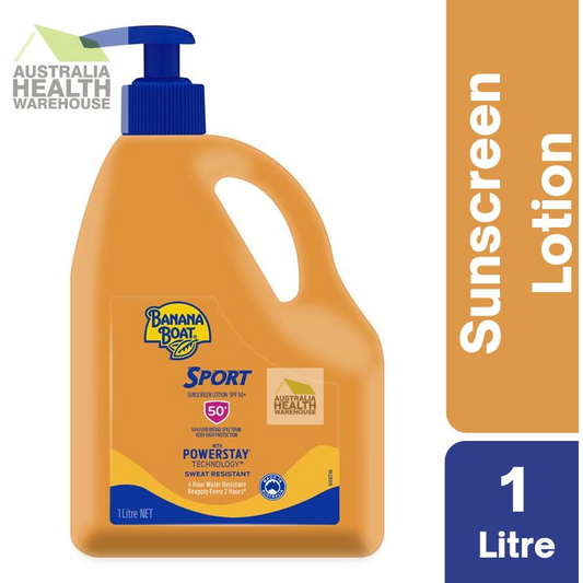 [Expiry: 05/2027] Banana Boat Sport Sunscreen SPF 50+ Lotion 1 Litre