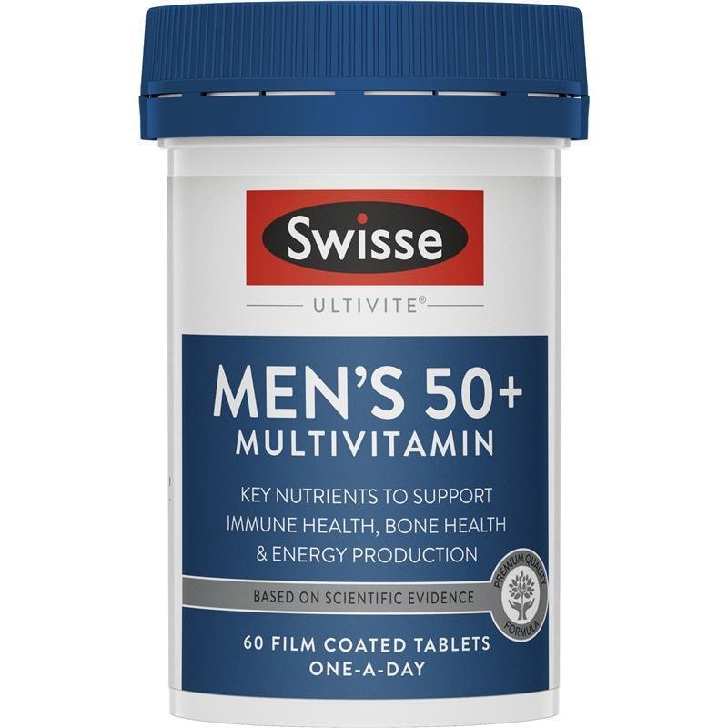 [CLEARANCE Expiry: 03/2025] Swisse Ultivite Men's 50+ Multivitamin 60 Tablets