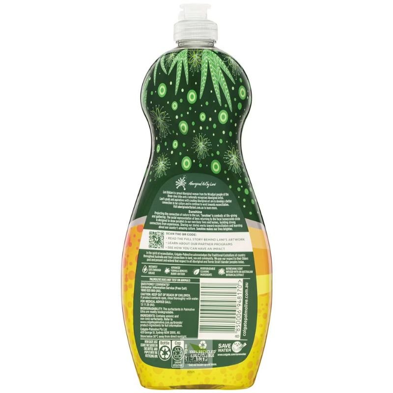 Palmolive Ultra Australian Extract Davidson Plum & Lemon Myrtle Dishwashing Liquid 750mL