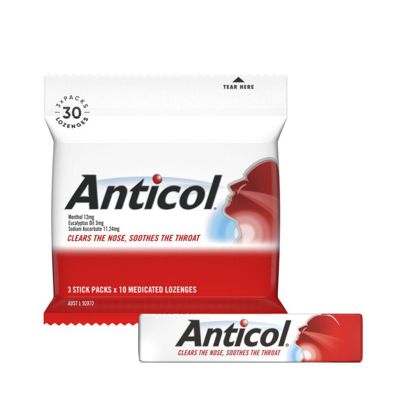 [Expiry: 05/2026] Anticol 3x10 Lozenges Multipack