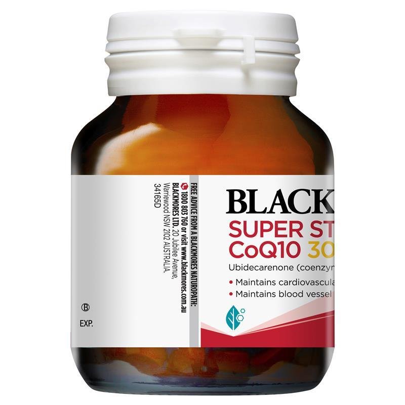 [Expiry: 10/2025] Blackmores Super Strength CoQ10 300mg 30 Capsules