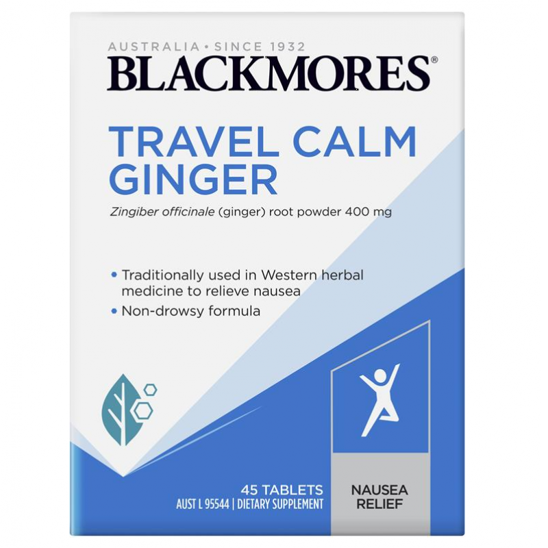 [Expiry: 08/2026] Blackmores Travel Calm Ginger 45 Tablets