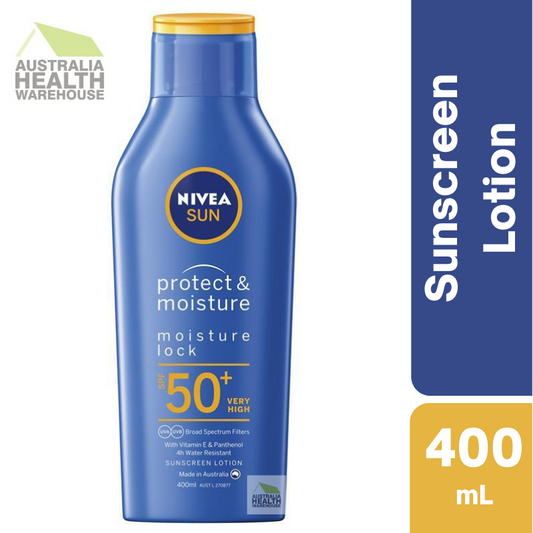 [Expiry: 06/2026] Nivea Sun Protect & Moisture Sunscreen SPF50+ Lotion 400mL