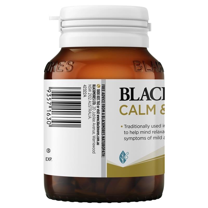 [Expiry: 09/2026] Blackmores Calm & Relax 60 Tablets