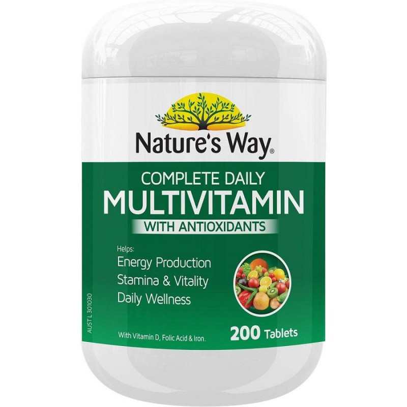 [Expiry: 09/2025] Nature's Way Multivitamin with Antioxidants 200 Tablets