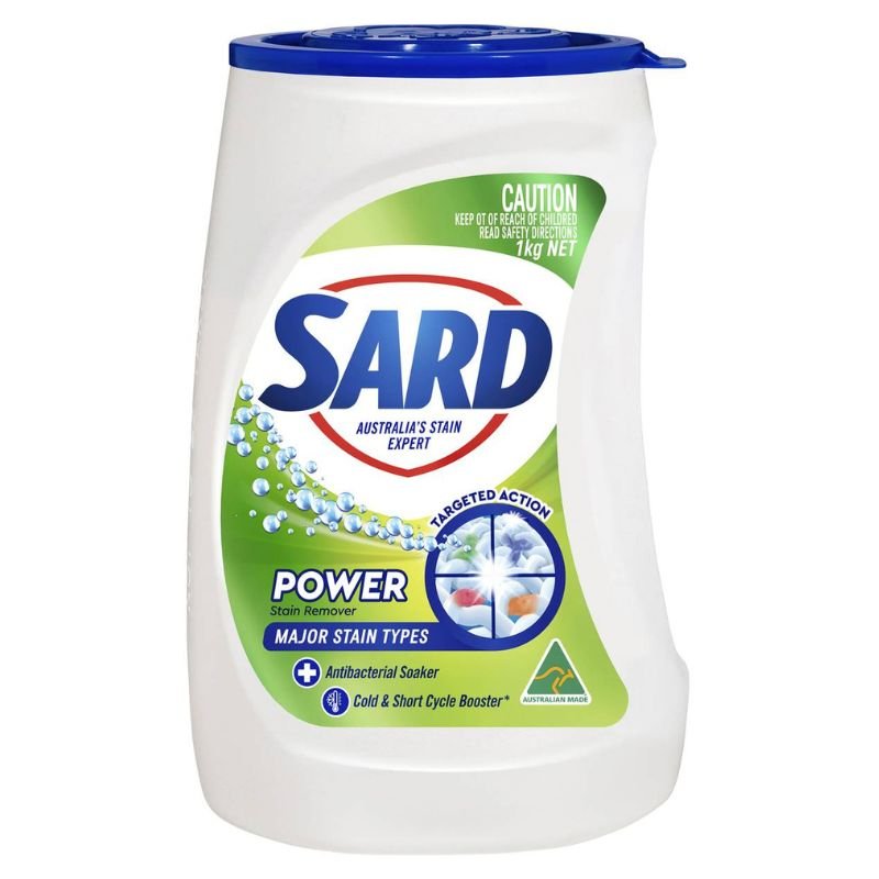 [Expiry: 08/2026] Sard Power Stain Remover Antibacterial Powder Soaker 1kg