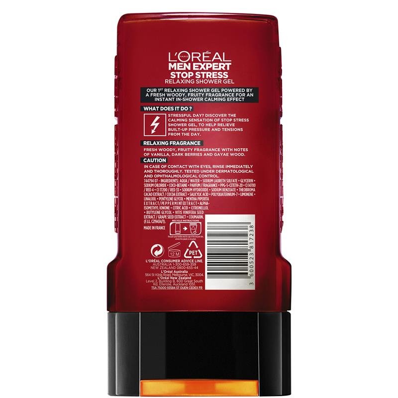 L'Oreal Men Expert Stop Stress Shower Gel 300mL