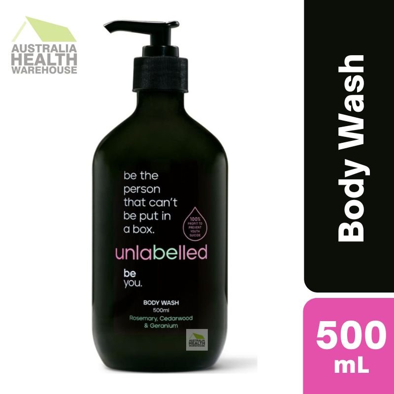 Unlabelled Rosemary, Cedarwood & Geranium Body Wash 500mL