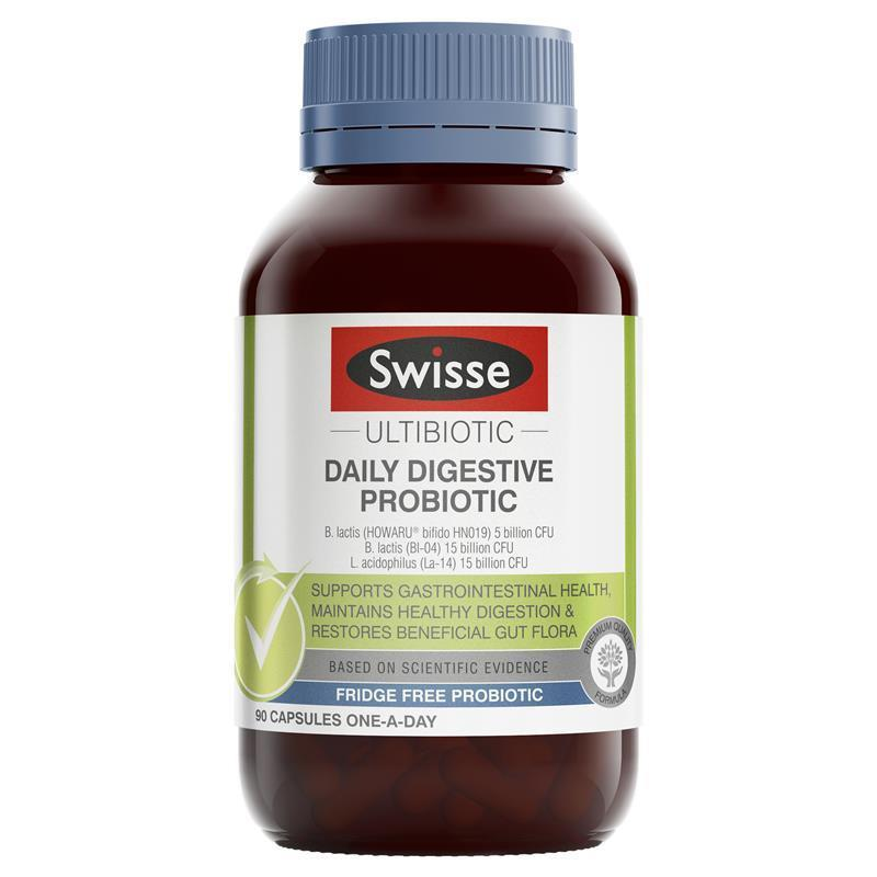 [Expiry: 09/2025] Swisse Ultibiotic Daily Digestive Probiotic 90 Capsules