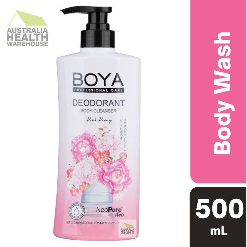 BodyWash Deodorant Cleanser Gel Boya Pink Peony 500mL September 2025