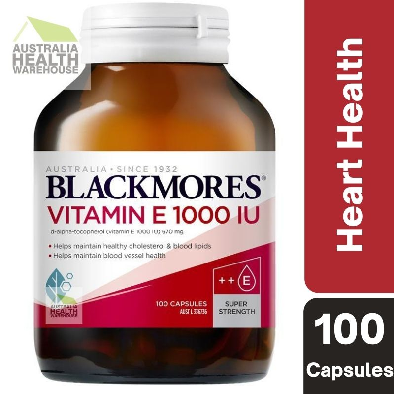 [CLEARANCE Expiry: 04/2025] Blackmores Vitamin E 1000IU 100 Capsules