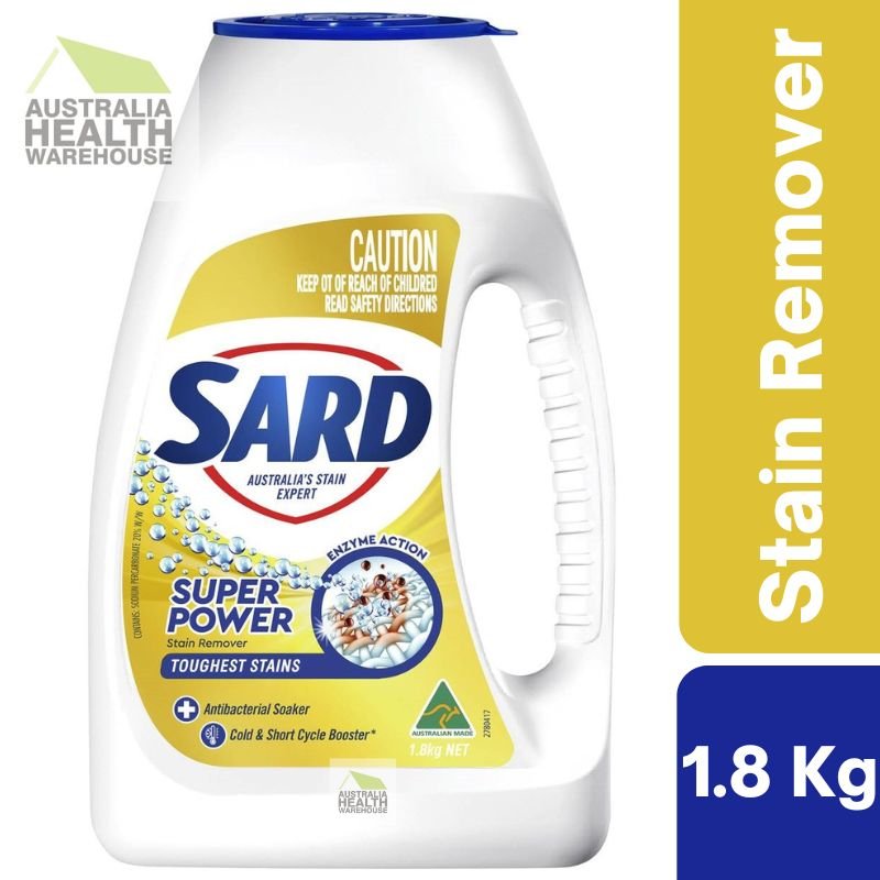 [Expiry: 11/2025] Sard Super Power Stain Remover Antibacterial Powder Soaker 1.8kg