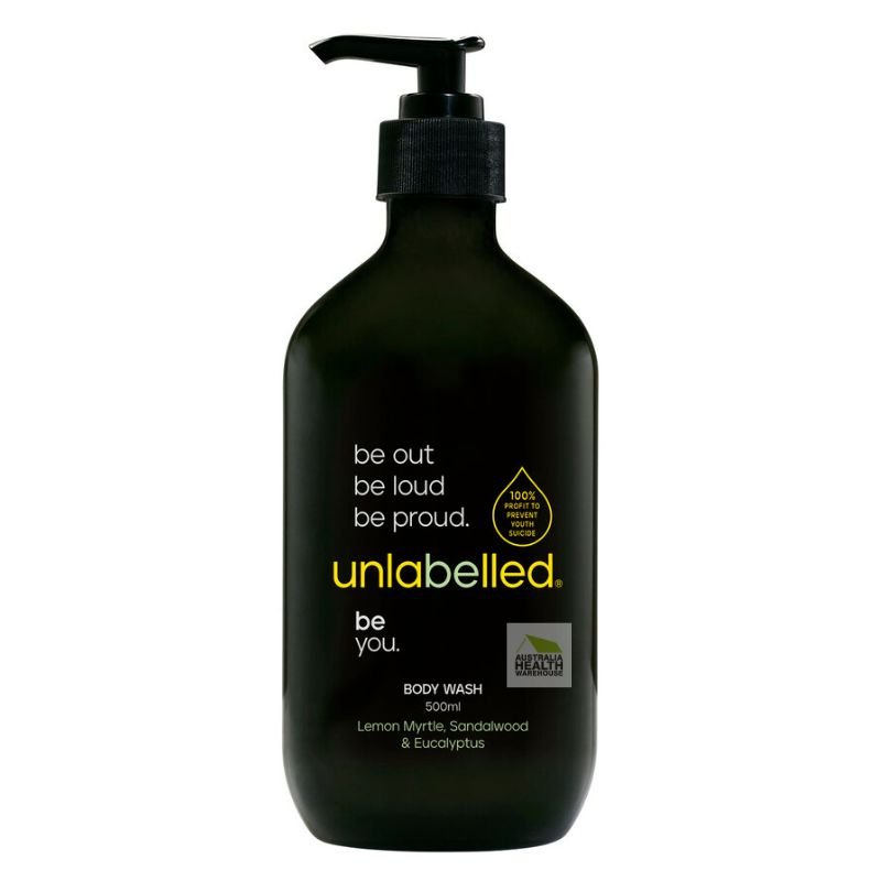 Unlabelled Lemon Myrtle, Sandalwood & Eucalyptus Body Wash 500mL