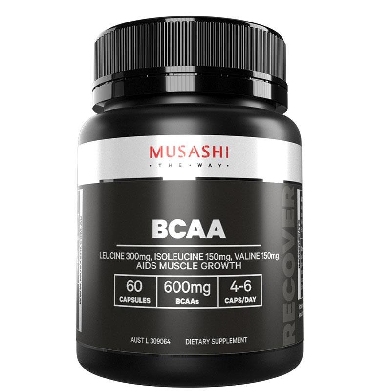 [Expiry: 03/2027] Musashi BCAA 60 Capsules