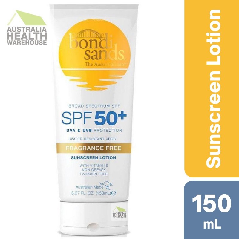 [Expiry: 11/2026] Bondi Sands SPF 50+ Sunscreen Lotion Fragrance-Free 150mL