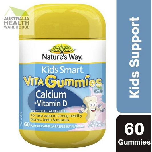 [Expiry: 03/2025] Nature's Way Kids Smart Vita Gummies Calcium + D3 60 Pastilles