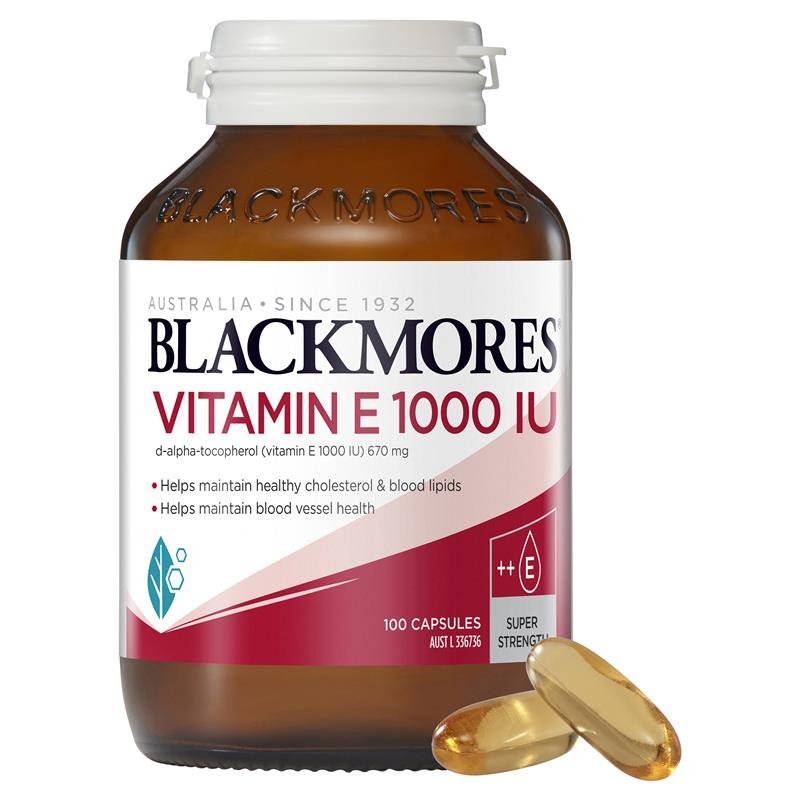 [CLEARANCE Expiry: 04/2025] Blackmores Vitamin E 1000IU 100 Capsules