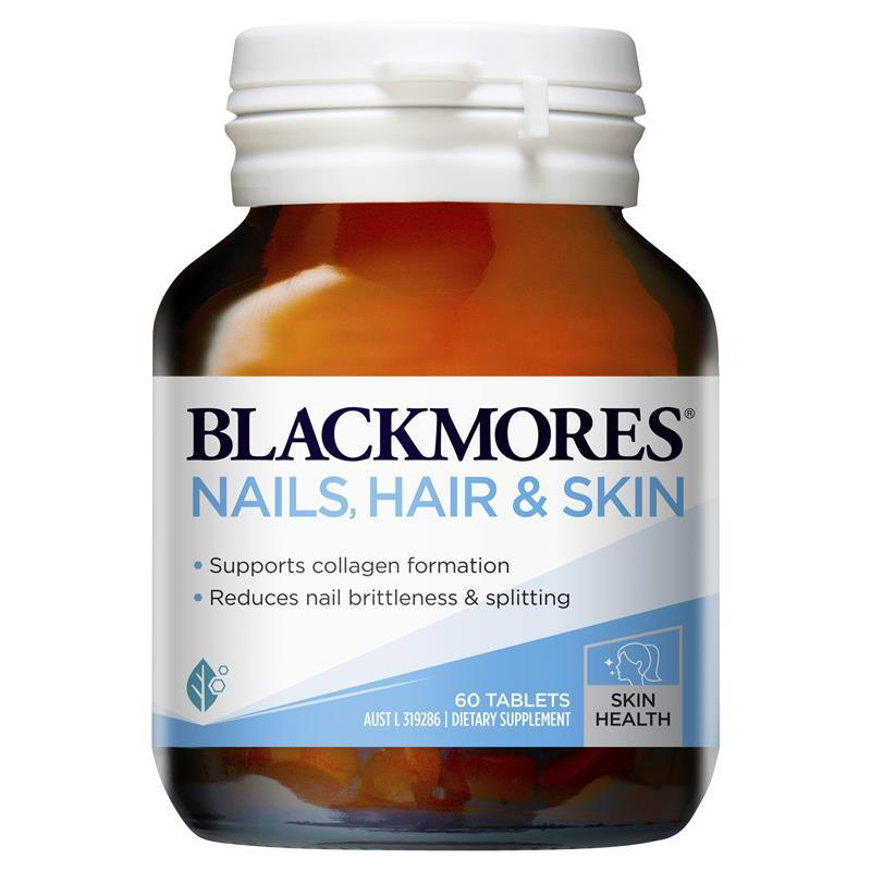 [CLEARANCE Expiry: 02/2025] Blackmores Nails Hair & Skin 60 Tablets