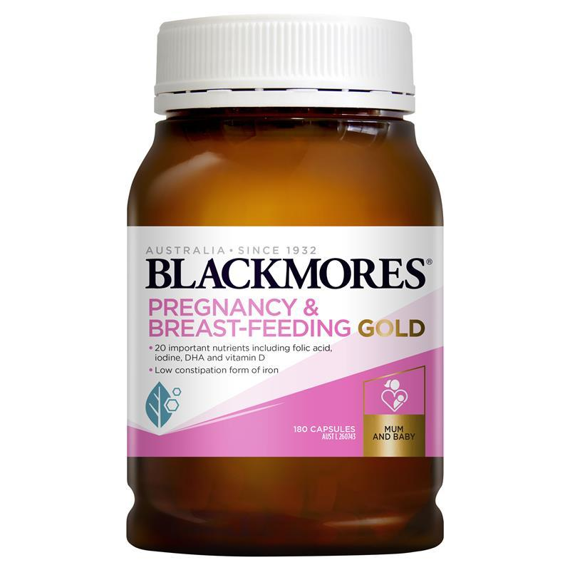 [Expiry: 10/2025] Blackmores Pregnancy and Breastfeeding Gold 180 Capsules