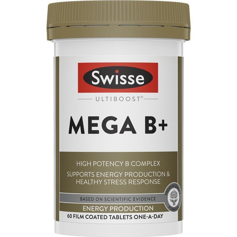 [CLEARANCE Expiry: 03/2025] Swisse Ultiboost Mega B + 60 Tablets