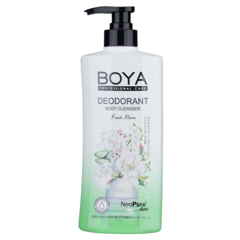 BodyWash Deodorant Cleanser Gel Boya Fresh Flora 500mL August 2025