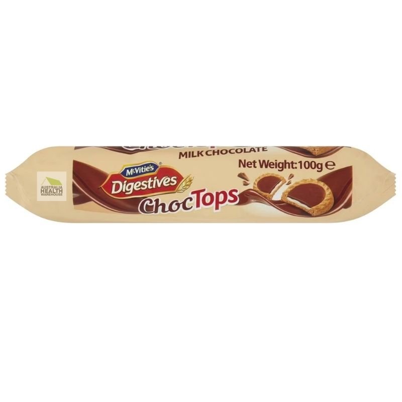[CLEARANCE Expiry Date: 25/05/2025] McVitie's Digestives ChocTops Milk Chocolate 100g